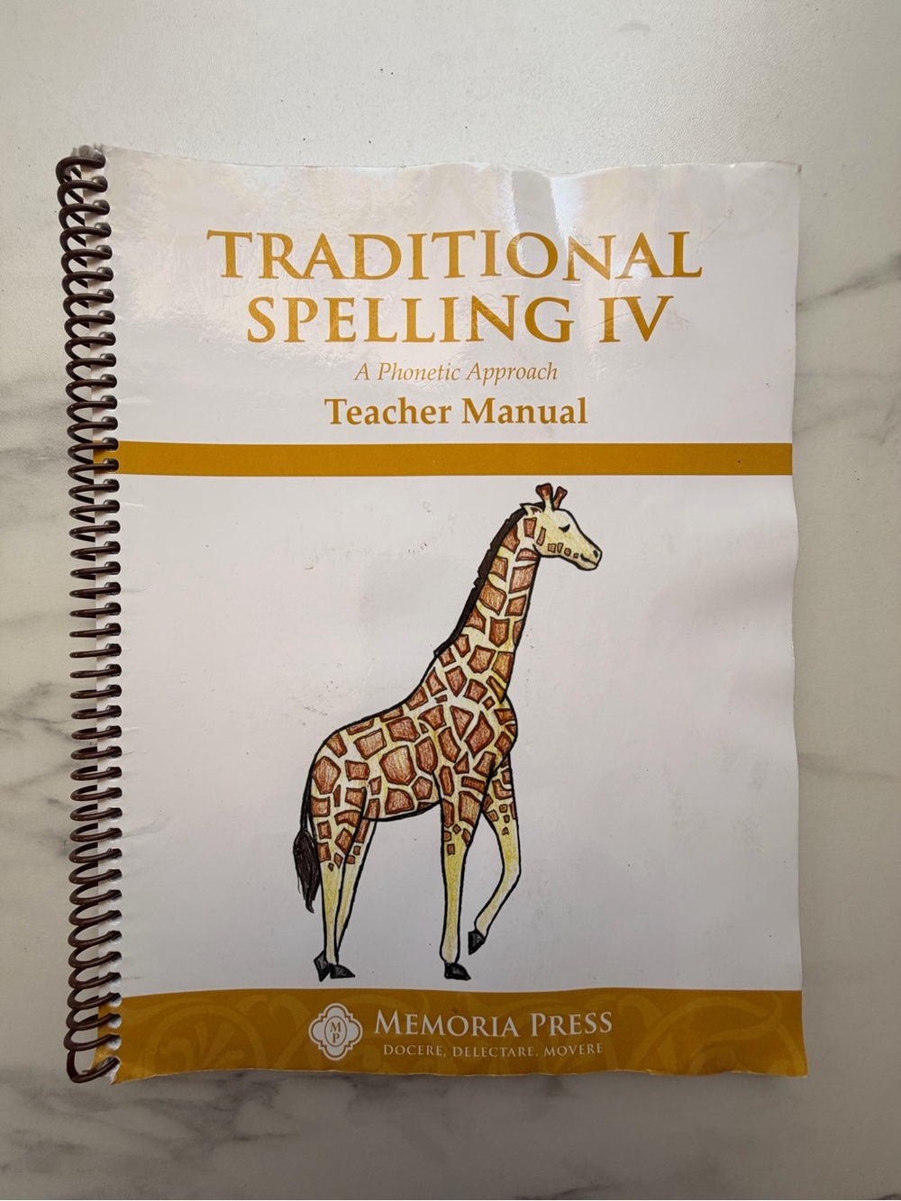 Traditional Spelling IV Teacher Manual - White & Gold